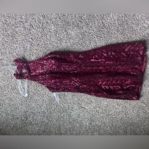 Red Sequins homecoming dress